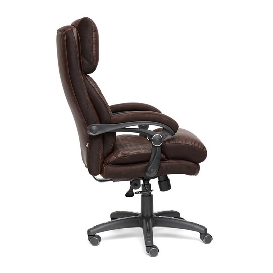 Офисное кресло CHIEF кож/зам/ткань, коричневый/коричневый стеганный, 36-36/36-36 стеганный/24 арт.13111 в Альметьевске - изображение 16