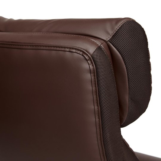 Офисное кресло CHIEF кож/зам/ткань, коричневый/коричневый стеганный, 36-36/36-36 стеганный/24 арт.13111 в Альметьевске - изображение 6