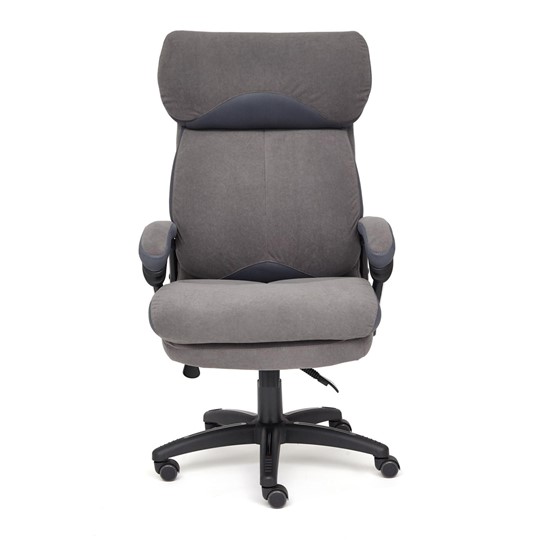 Офисное кресло DUKE флок/ткань, серый/серый, 29/TW-12 арт.14039 в Нижнекамске - изображение 1