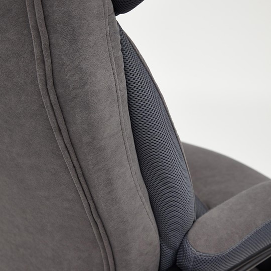 Офисное кресло DUKE флок/ткань, серый/серый, 29/TW-12 арт.14039 в Альметьевске - изображение 17