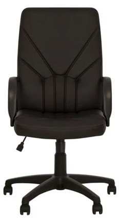 Кресло MANAGER (PL64) экокожа ECO-30, черная в Набережных Челнах - изображение