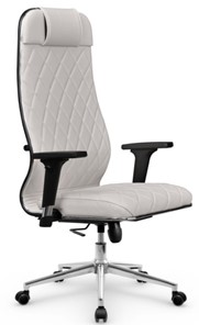 Кресло офисное Мetta L 1m 40M/2D Infinity Easy Clean (MPES) топган OMS, нижняя часть 17853 белый в Нижнекамске