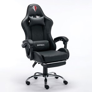 Компьютерное кресло RABIX "Dexter GM-135", подножка, две подушки, экокожа, черное, 532800 в Казани