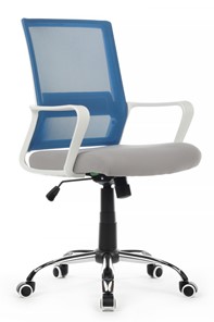 Кресло компьютерное Riva RCH 1029MW, серый/синий в Казани