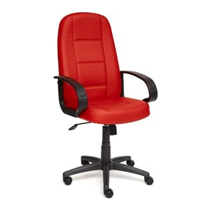 Офисное кресло СН747 кож/зам, красный, арт.7707 в Набережных Челнах