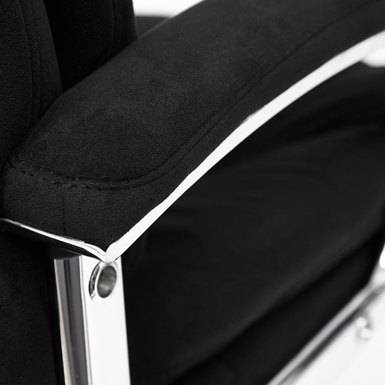 Кресло компьютерное SOFTY LUX флок, черный, арт.13594 в Нижнекамске - изображение 16