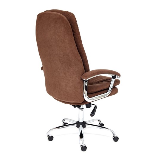 Кресло офисное SOFTY LUX флок, коричневый, арт.13595 в Нижнекамске - изображение 3