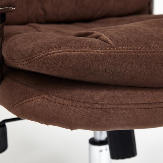 Кресло офисное SOFTY LUX флок, коричневый, арт.13595 в Нижнекамске - изображение 7