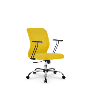 Офисное кресло SU-Mr-4/подл.110/осн.003 желтый в Казани