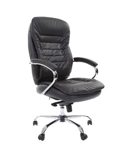 Компьютерное кресло CHAIRMAN 795 кожа, цвет черный в Альметьевске