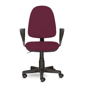 Офисное кресло Brabix Prestige Ergo MG-311 (регулируемая эргономичная спинка, ткань, бордовое) 532422 в Казани