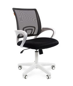 Кресло компьютерное CHAIRMAN 696 white, черный в Альметьевске