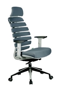 Компьютерное кресло Riva Chair SHARK (Серый/серый) в Нижнекамске