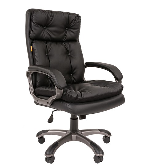 Офисное кресло CHAIRMAN 442 Экокожа черная в Альметьевске - изображение 1