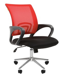 Кресло CHAIRMAN 696 CHROME Сетка TW-69 (красный) в Альметьевске