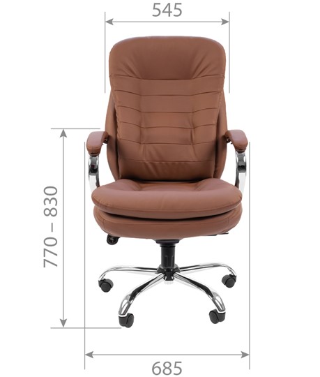 Офисное кресло CHAIRMAN 795 кожа, цвет белый в Альметьевске - изображение 2