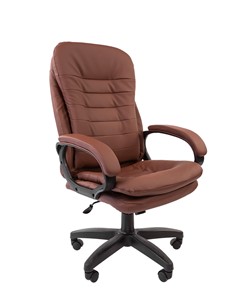 Кресло компьютерное CHAIRMAN 795 LT, экокожа, цвет коричневый в Альметьевске - предосмотр