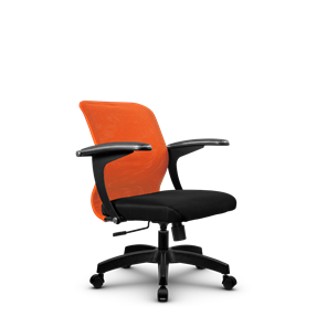 Кресло компьютерное SU-M-4/подл.160/осн.001, Оранжевый/Черный в Казани