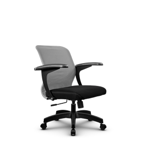 Компьютерное кресло SU-M-4/подл.160/осн.001, Светло-серый/Черный в Нижнекамске