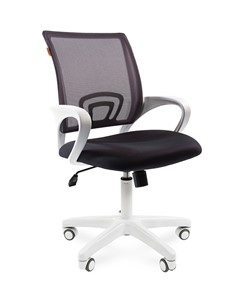 Кресло компьютерное CHAIRMAN 696 white, tw12-tw04 серый в Альметьевске