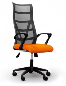 Кресло компьютерное ДамОфис 5600, оранж/черное в Набережных Челнах