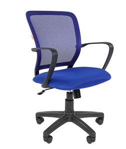 Компьютерное кресло CHAIRMAN 698 black TW-05, ткань, цвет синий в Набережных Челнах