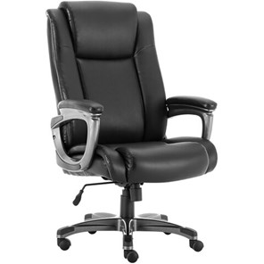 Кресло компьютерное Brabix Premium Solid HD-005 (рециклированная кожа, черное) 531941 в Нижнекамске