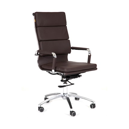 Кресло CHAIRMAN 750 экокожа коричневая в Альметьевске - изображение