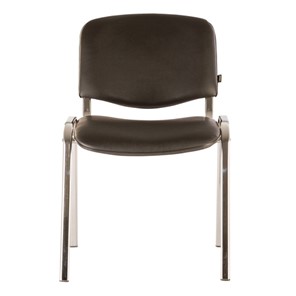 Офисный стул Brabix Iso CF-001 (хромированный каркас, кожзам черный) 531424 в Набережных Челнах