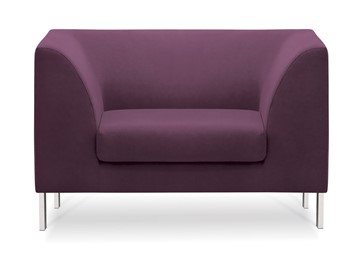 Мягкое офисное кресло Сиеста, ткань Сахара / фиолетовая С33 в Нижнекамске
