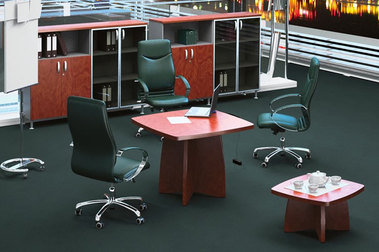 Кабинет руководителя Boston Director зона для переговоров, конференц-стол в Альметьевске - изображение