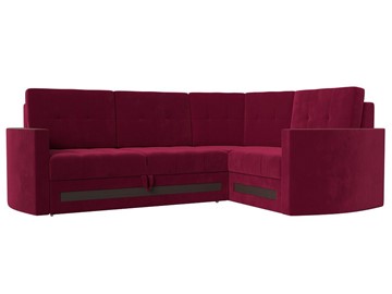 Угловой диван Белла, Бордовый (Микровельвет) в Альметьевске
