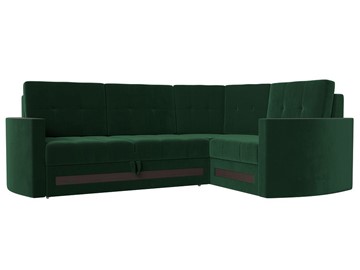 Угловой диван Белла, Зеленый (Велюр) в Нижнекамске