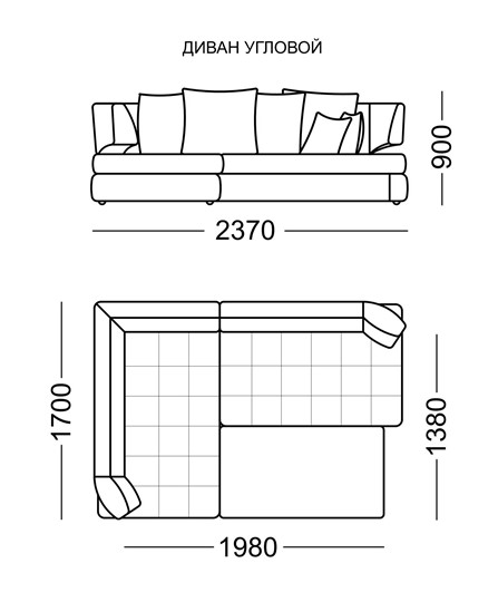 Угловой диван Бруно Элита 50 Б в Альметьевске - изображение 6