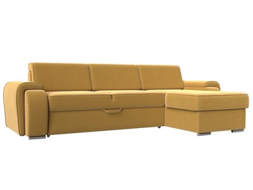 Угловой диван Лига-025, Желтый (Микровельвет) в Набережных Челнах