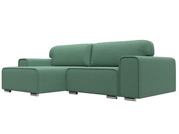 Угловой раскладной диван Лига-029, Амур зеленый (Рогожка) в Нижнекамске