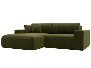 Угловой диван Лига-036 Классик, Зеленый (Микровельвет) в Альметьевске