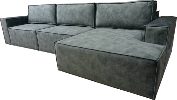 Угловой диван Лофт 357х159х93 (Ремни/Еврокнижка) в Альметьевске - изображение 4