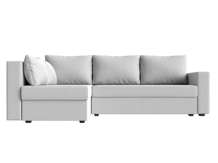 Угловой диван Мансберг, Белый (Экокожа) в Нижнекамске - изображение 8