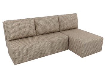 Угловой диван с оттоманкой Поло, Корфу 03 (рогожка) в Нижнекамске - предосмотр 3