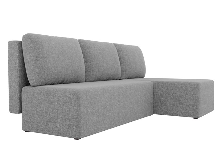 Угловой раскладной диван Поло, Серый (рогожка) в Альметьевске - изображение 2
