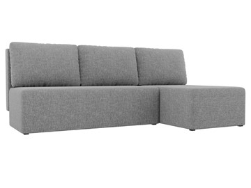 Угловой раскладной диван Поло, Серый (рогожка) в Набережных Челнах