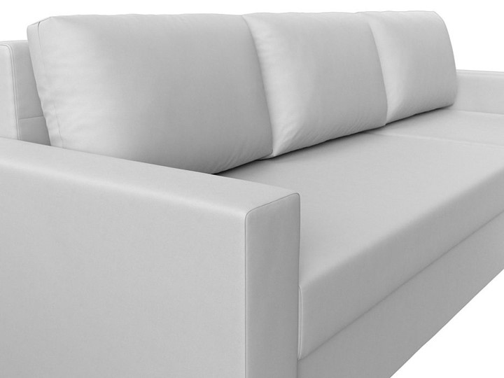 Угловой раскладной диван Траумберг Лайт, Белый (Экокожа) в Нижнекамске - изображение 7