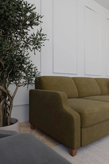 Угловой диван Валенсия Ретро с оттоманкой в Нижнекамске - изображение 5