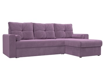 Угловой раскладной диван Верона, Сиреневый (микровельвет) в Альметьевске
