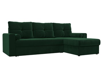 Угловой раскладной диван Верона, Зеленый (Велюр) в Альметьевске
