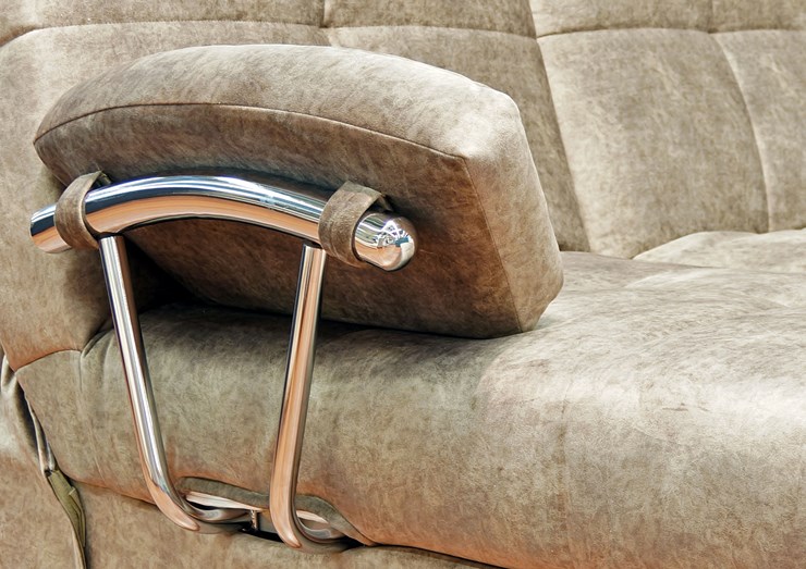 Угловой диван Милана 6 ДУ с хром. подлокотниками, НПБ в Нижнекамске - изображение 6