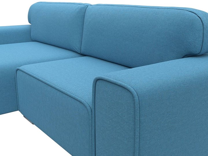 Угловой диван Лига-029, Амур голубой (Рогожка) в Нижнекамске - изображение 5