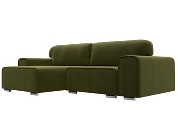 Угловой диван Лига-029, Зеленый (Микровельвет) в Набережных Челнах