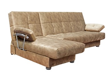 Угловой диван Милана 6 ДУ с хром. подлокотниками, НПБ в Набережных Челнах
